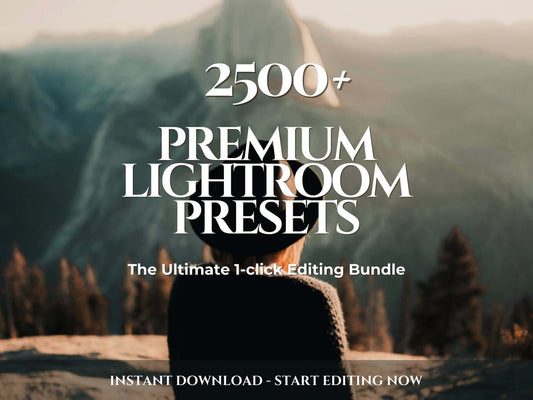 2500+ Premium Lightroom Presets Bundle for 1-click photo editing, perfect for natural and clean tones.